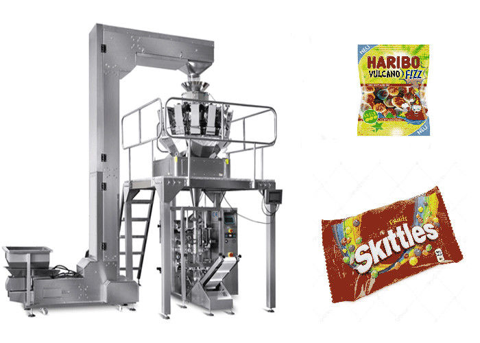 Automatic Candy Gummy Bear Packaging Machine Fast Speed PLC Control