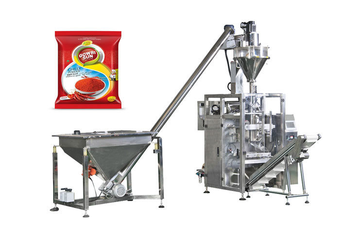 Chili Masala Powder Packaging Machine , Spice Filling Machine Easy Maintenance